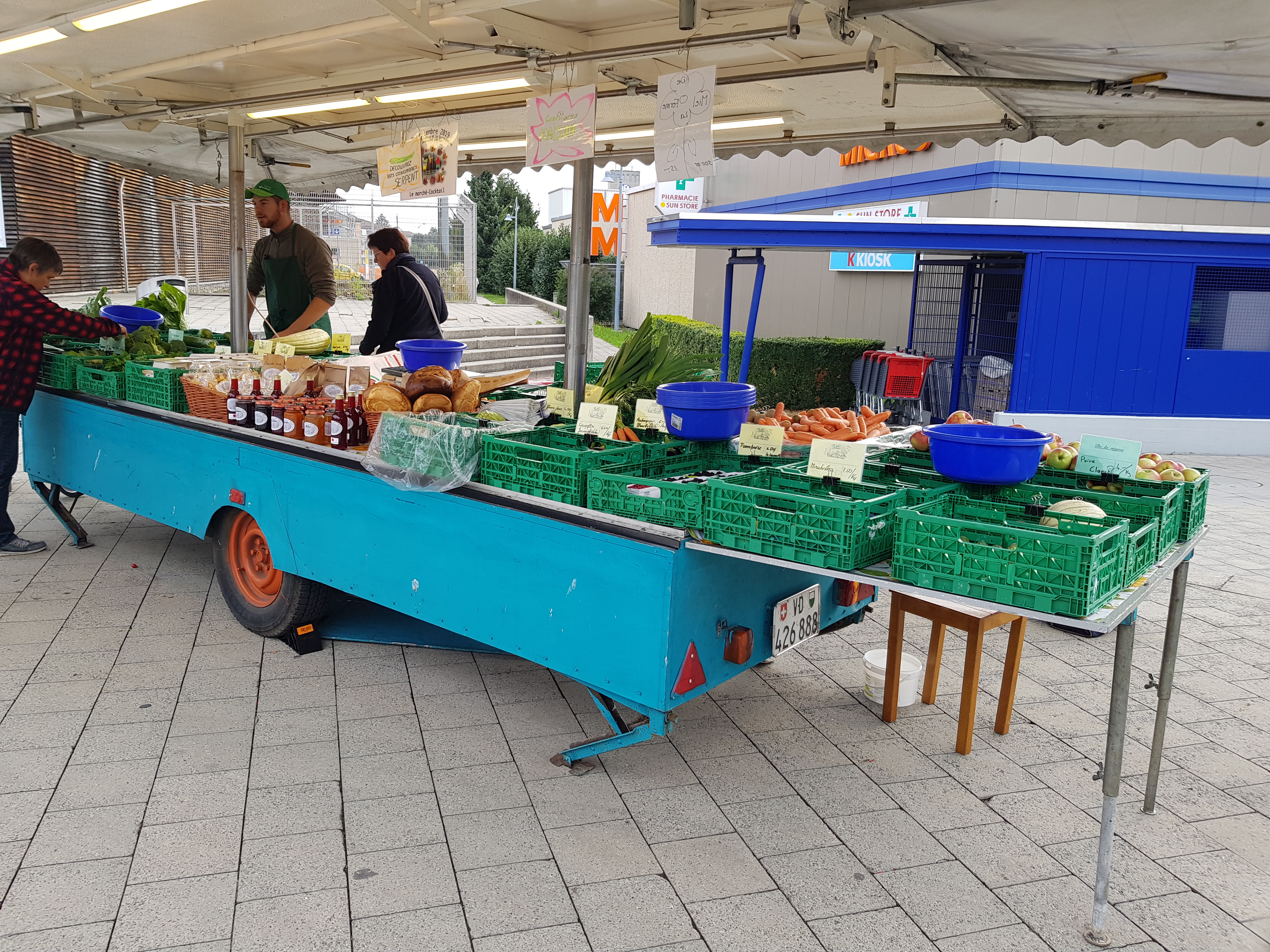 Marché de fruits et légumes