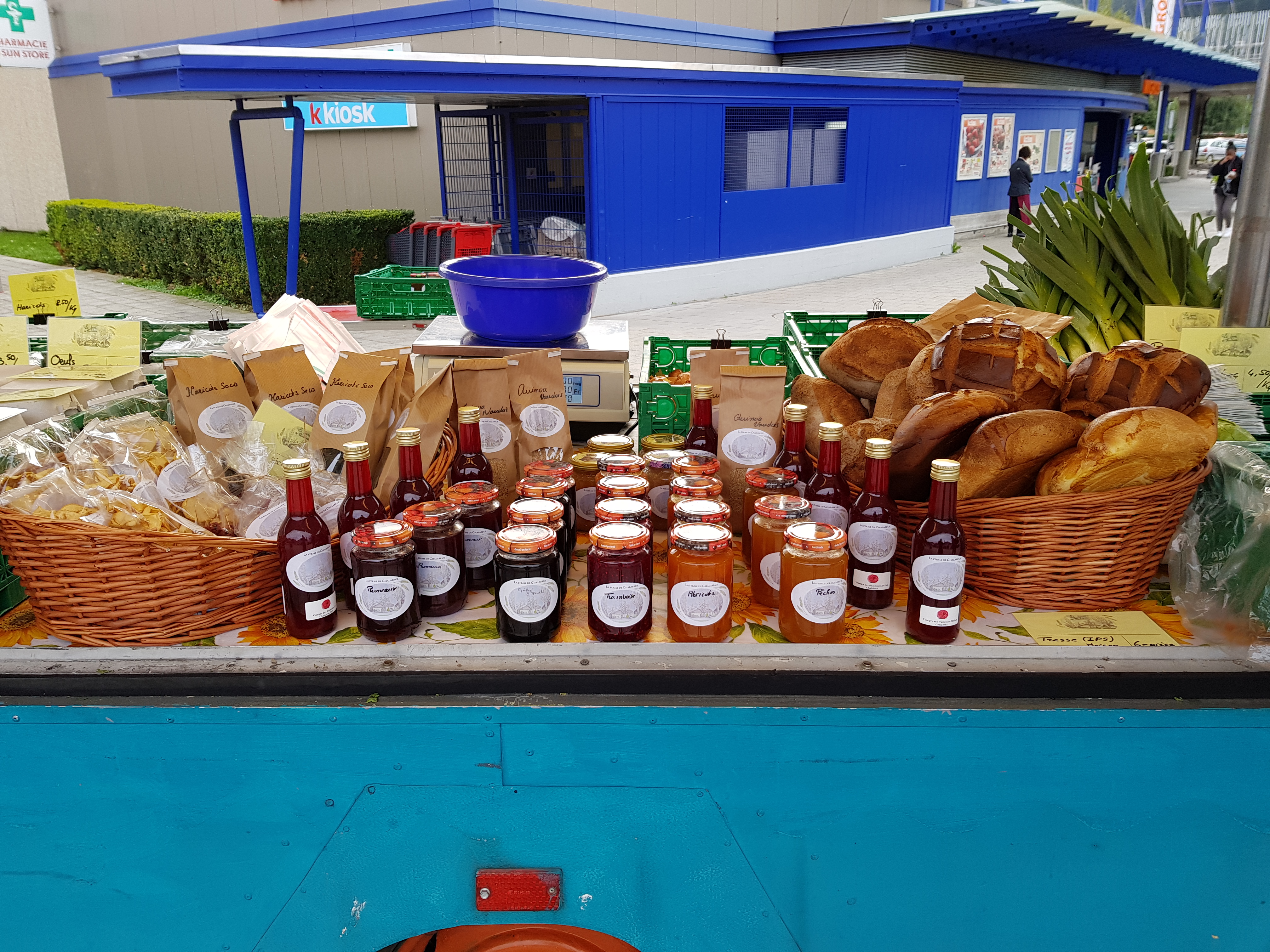 Marché de fruits et légumes